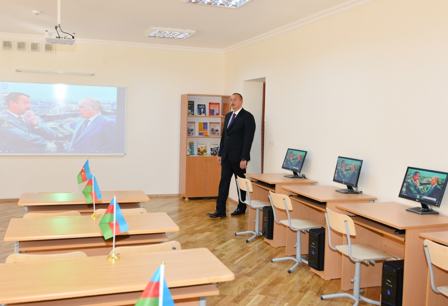 President Ilham Aliyev viewed newly overhauled school-lyceum No. 261 in Baku [UPDATED ] VIDEO