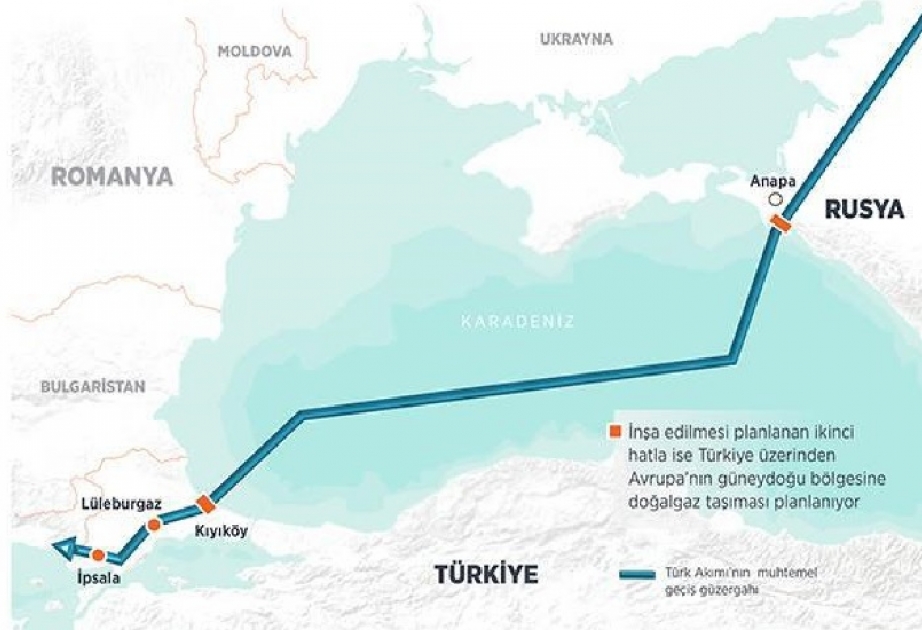 “Gazprom” “Türk axını”nın dənizdən keçəcək hissəsinin inşası üçün Türkiyədən ilk icazəni alıb