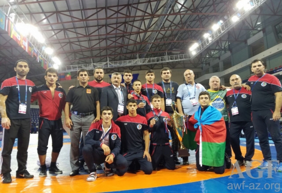 Junior Azerbaijani wrestlers rank 2nd in medal table of World Championship