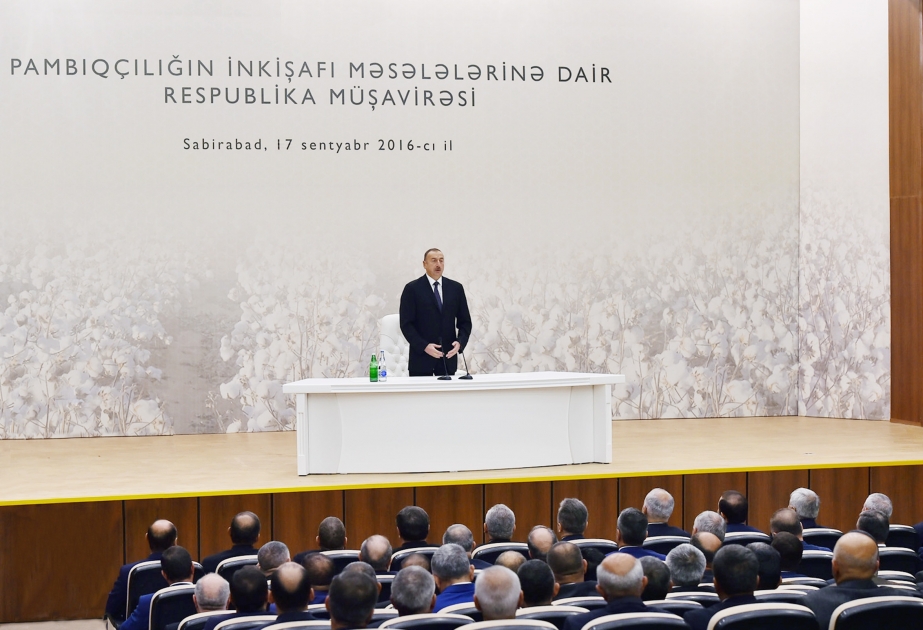 President Ilham Aliyev chaired conference on development of cotton-growing in Azerbaijan VIDEO