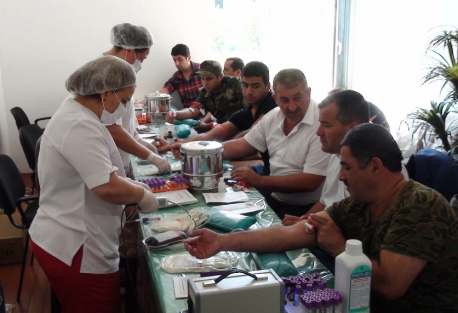 Göyçayda qanvermə aksiyasında 200-ə yaxın könüllü iştirak edib