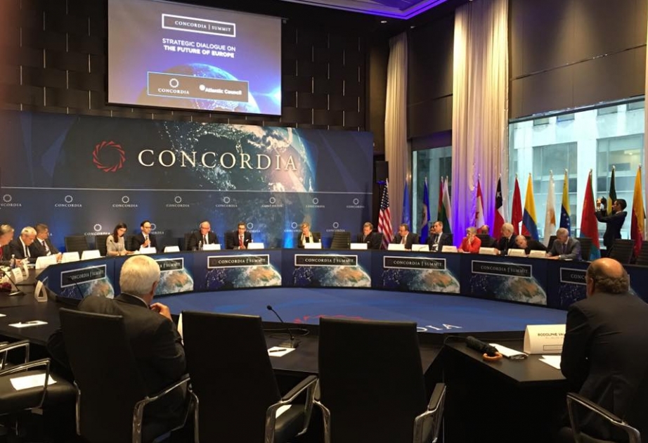 Leadership of Nizami Ganjavi International Center attends Concordia Summit in New York
