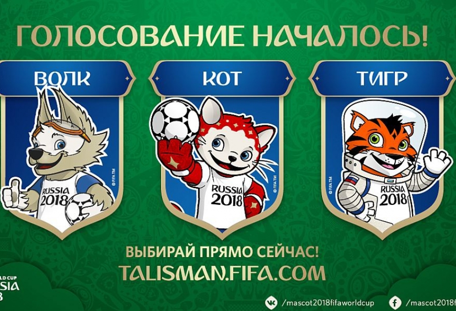 FİFA 2018-ci il dünya çempionatı talismanının seçiminə start verib