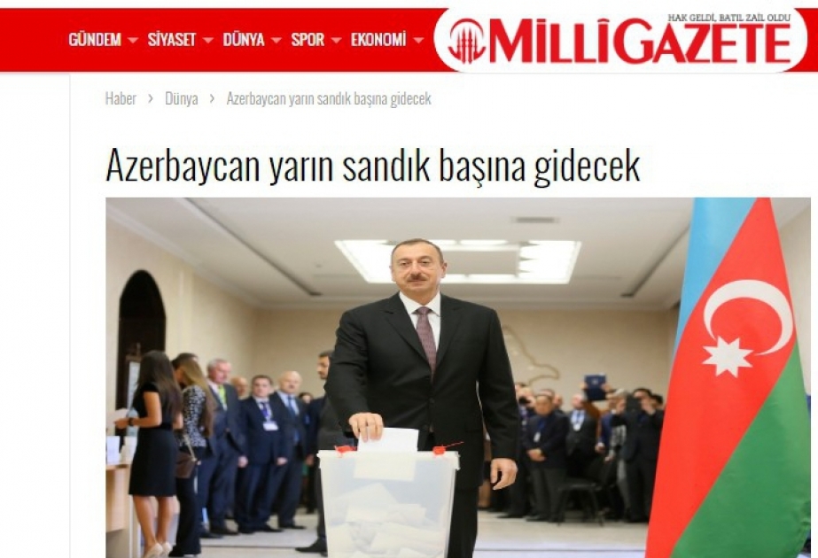 Türkiyə KİV-ləri Azərbaycanda keçirilmiş referendum və onun nəticələri barədə məlumat yayıb