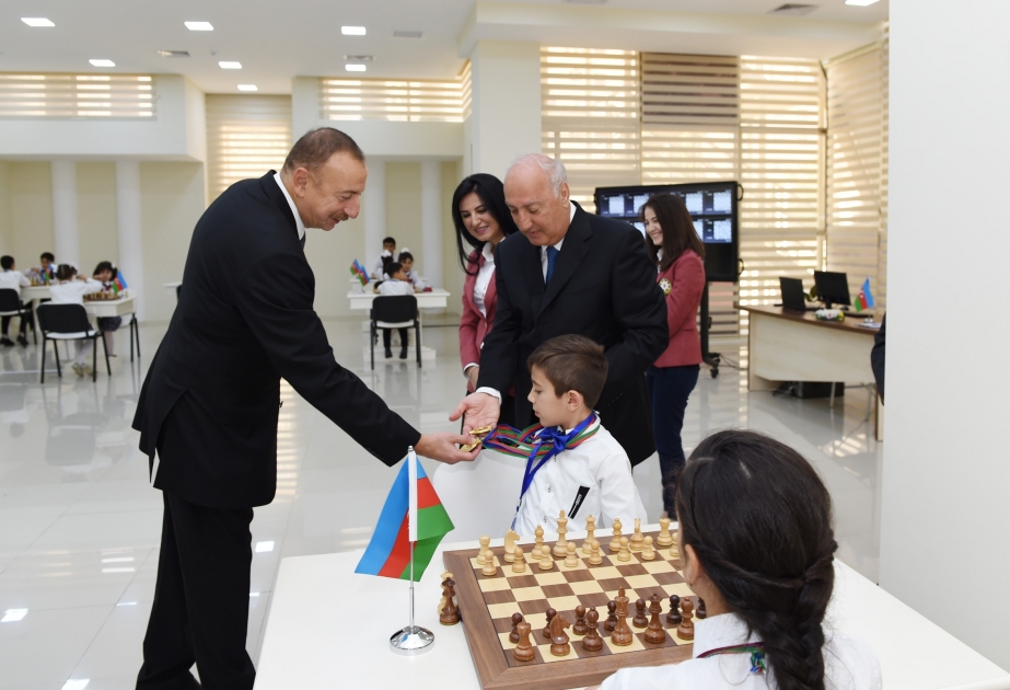 President Ilham Aliyev opened Chess School in Sumgayit VIDEO