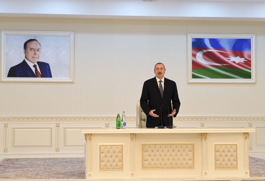 President Ilham Aliyev met with members of Sumgayit general public VIDEO