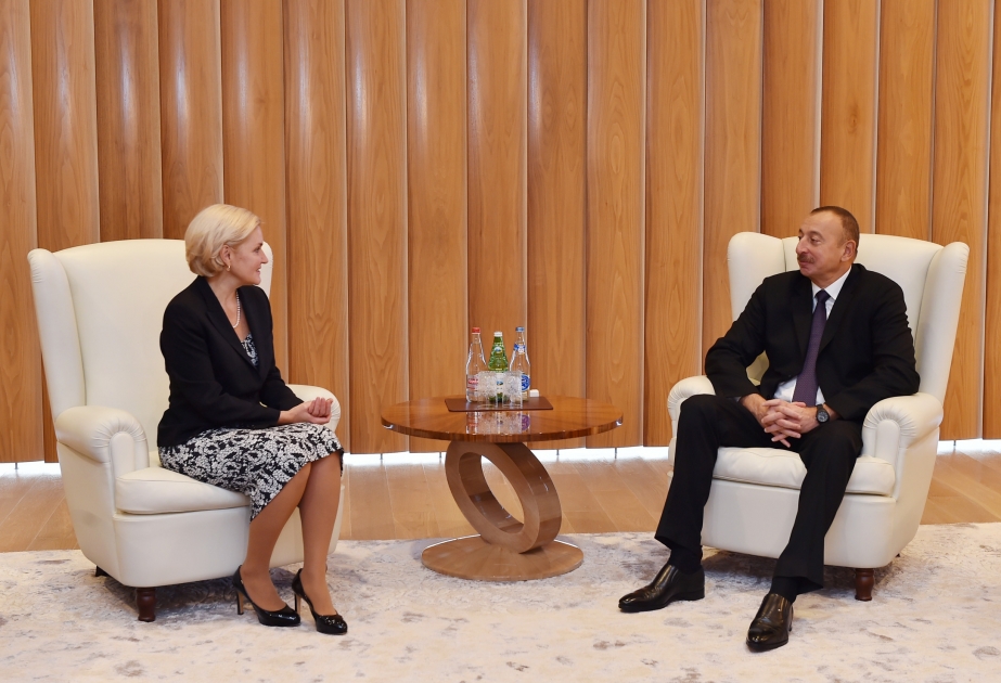 President Ilham Aliyev received delegation led by Deputy Chairman of Russian Government VIDEO