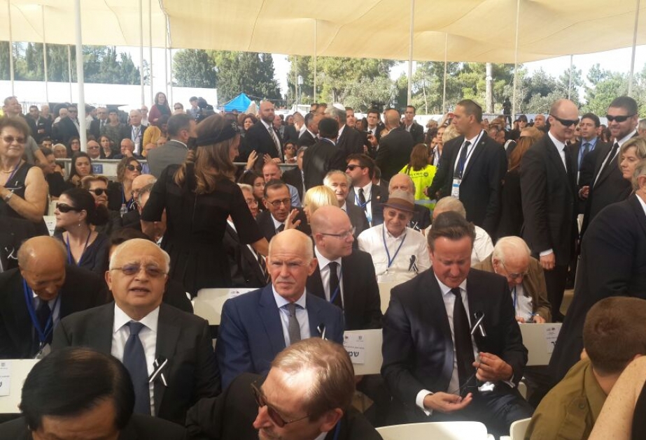 Azerbaijani delegation attends Shimon Peres funeral