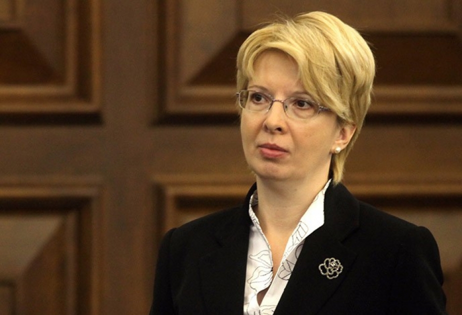 Vorsitzende des lettischen Sejms in Aserbaidschan