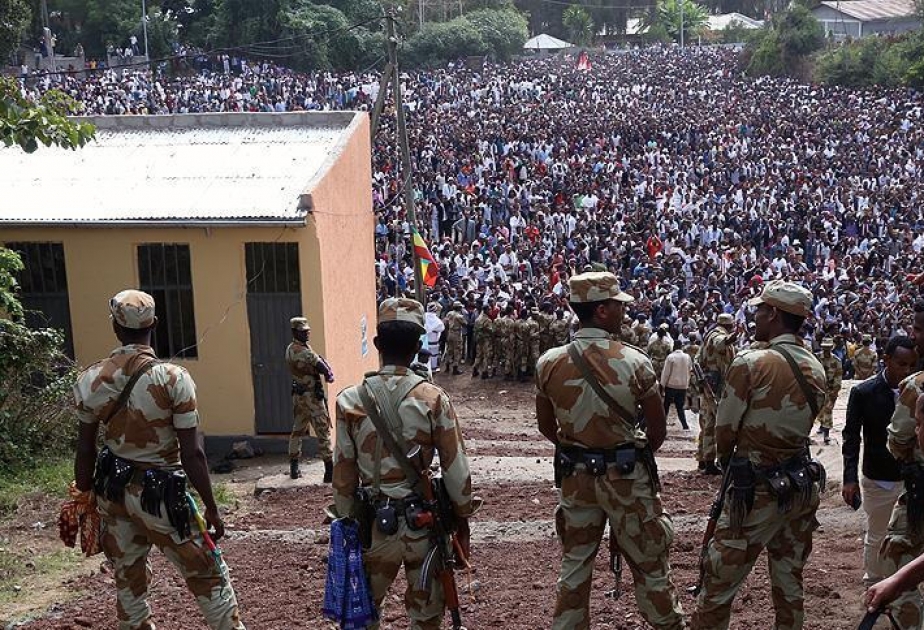 Efiopiyada aksiyaçılara açılan atəş 52 nəfərin həyatına son qoyub VİDEO