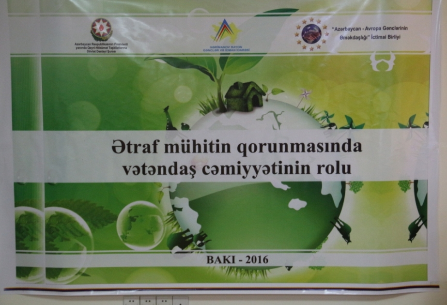 “Ətraf mühitin qorunmasında vətəndaş cəmiyyətinin rolu” adlı layihə icra olunur