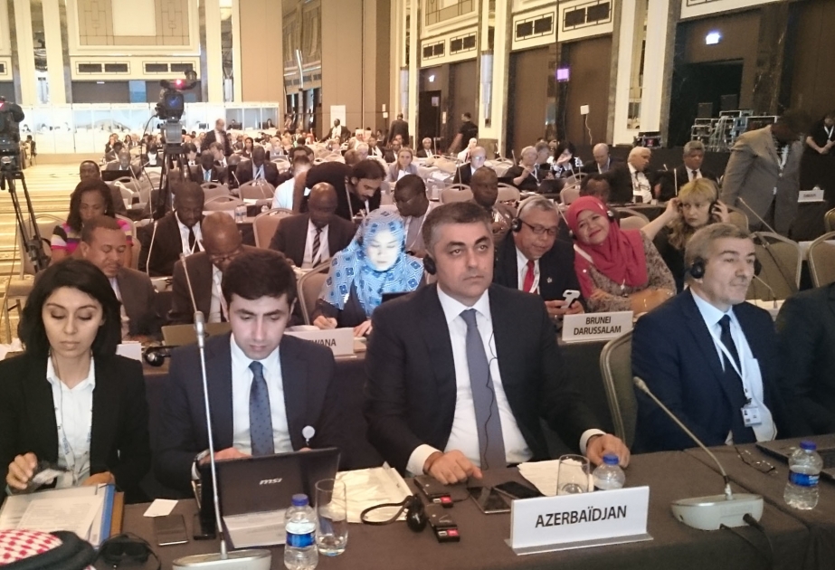 Azərbaycan nümayəndə heyəti Ümumdünya Poçt İttifaqının Konqresi çərçivəsində keçirilən Nazirlər Konfransında iştirak edib