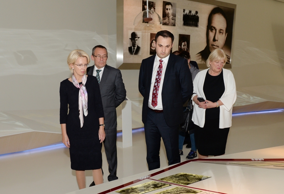 Speaker of Latvian Saeima visits Heydar Aliyev Center