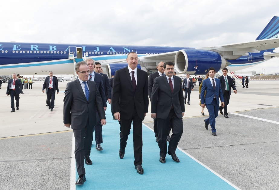 Aserbaidschans Präsident Ilham Aliyev zu einem Arbeitsbesuch in der Türkei eingetroffen VIDEO