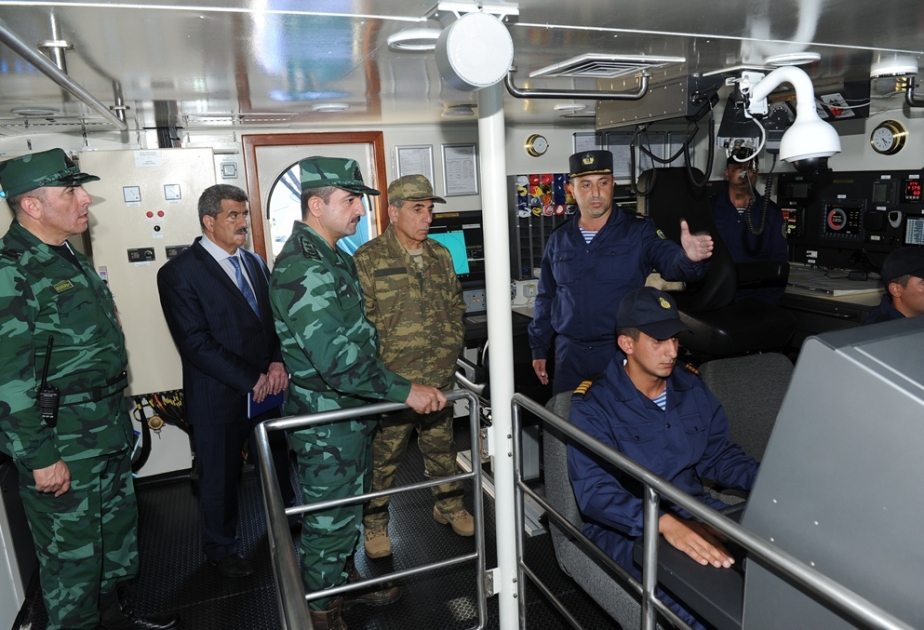 Подразделения Государственной пограничной службы провели тактические учения в Каспийском море ВИДЕО