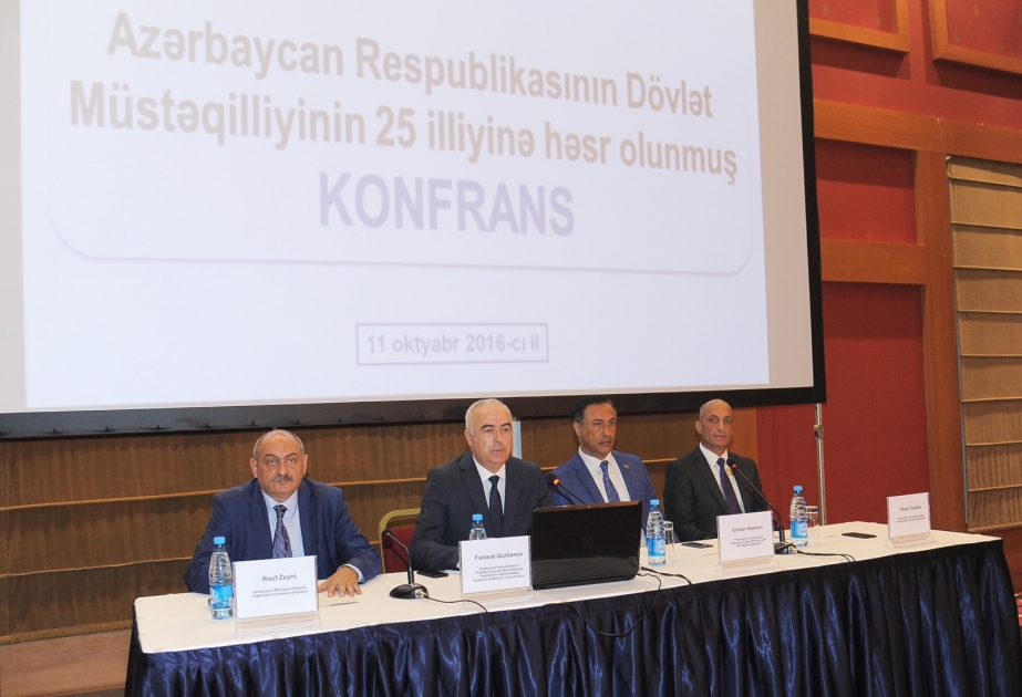 Azərbaycanın dövlət müstəqilliyinin bərpasının 25 illiyi ilə bağlı konfrans keçirilib