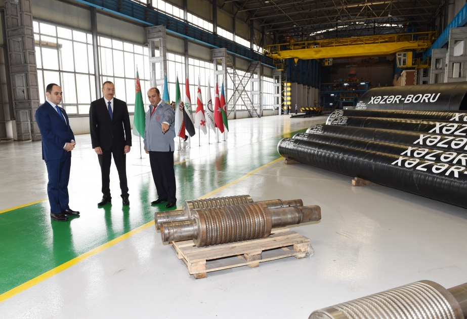 Präsident Ilham Aliyev weiht neues Sauerstoffwerk in Baku ein VIDEO