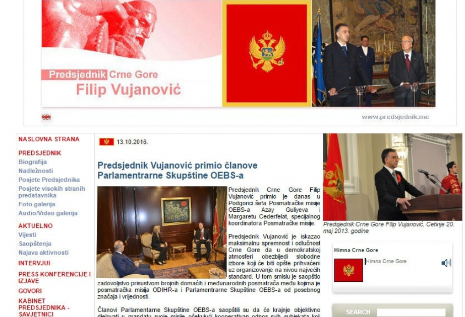 ATƏT PA-nın vitse-prezidenti Azay Quliyevin başçılıq etdiyi missiya Monteneqroda seçkiləri izləyəcək
