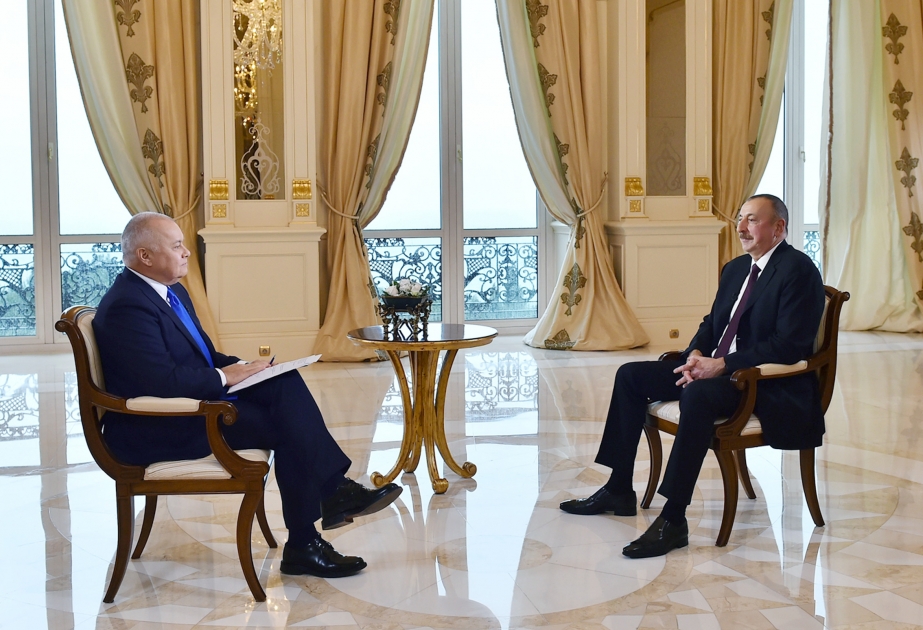 President Ilham Aliyev responded to questions from Sputnik International News Agency VIDEO