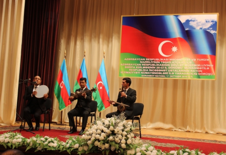 Dövlət müstəqilliyinin bərpasının 25 illiyi münasibətilə Goranboyda sərgi və konsert təşkil olunub