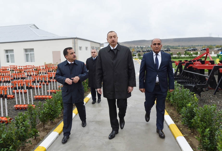 President Ilham Aliyev attended opening of “Birinci Şıxlı” farm in Qazakh VIDEO