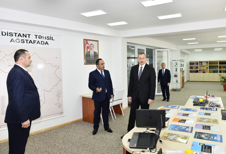 President Ilham Aliyev viewed newly renovated Heydar Aliyev Center in Aghstafa VIDEO