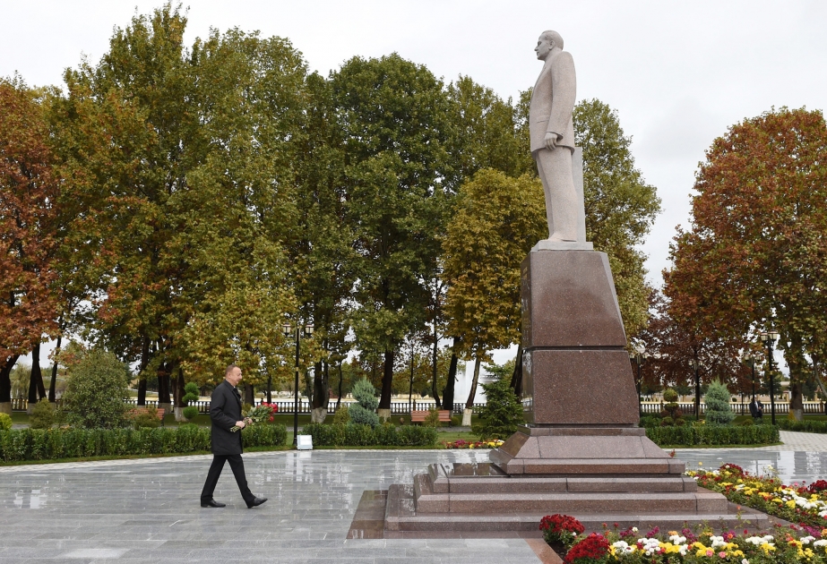 President Ilham Aliyev arrived in Qazakh district for visit VIDEO