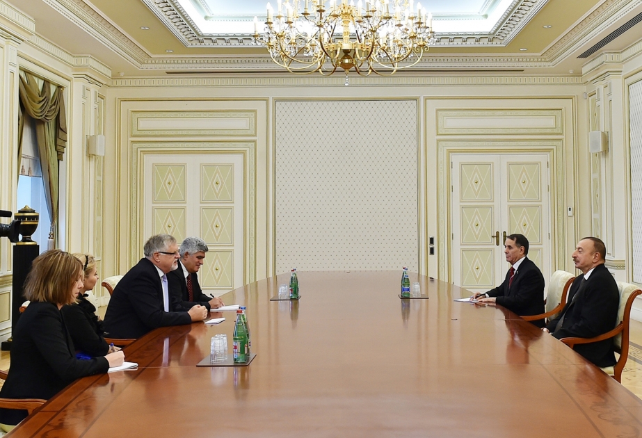Le président Ilham Aliyev a reçu Herbert Salber, représentant spécial de l’Union européenne pour le Caucase du Sud VIDEO