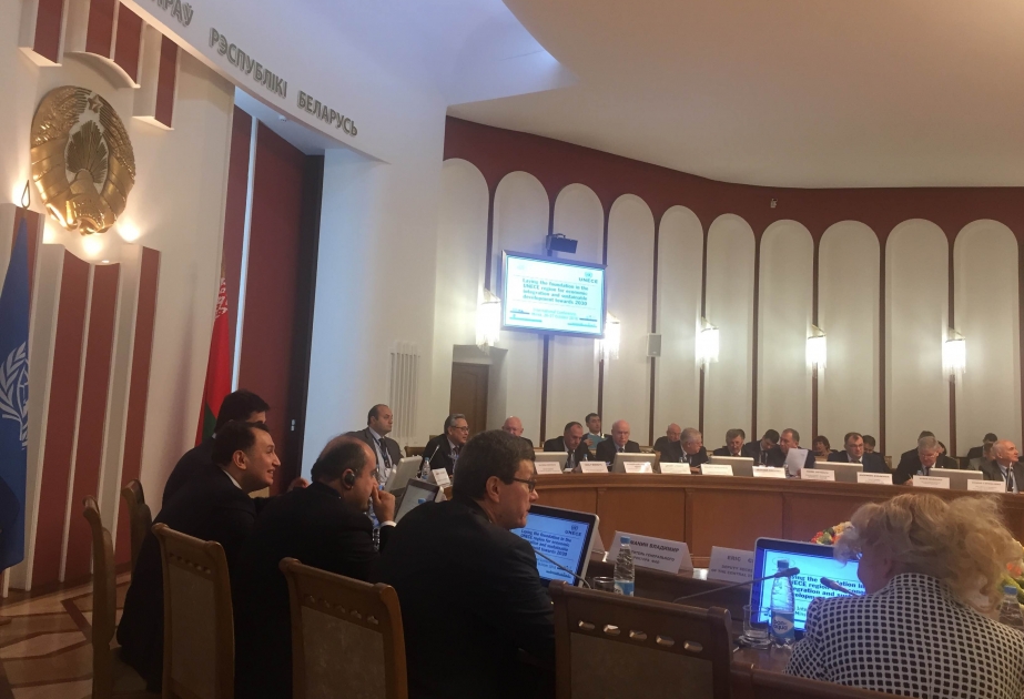 Azerbaijani Deputy Economy Minister addresses UNECE Minsk conference