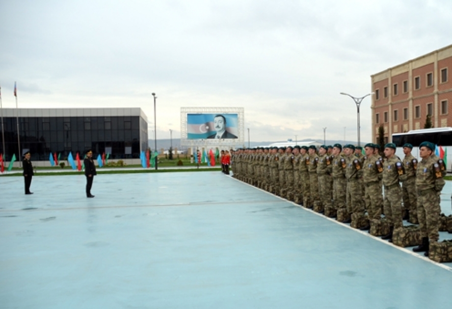 Əfqanıstandakı sülhməramlılarımızın bir qrupu Azərbaycana qayıdıb