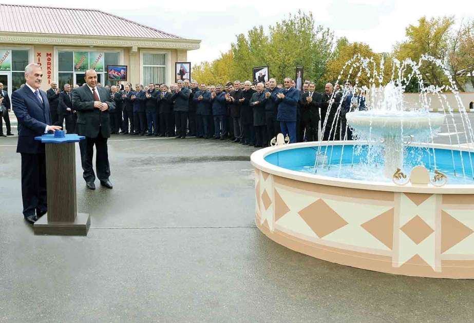 Drinking water and sewage network launched in Garachug, Garakhanbayli and Bulgan villages