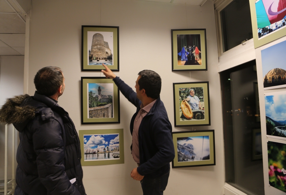Azerbaijani photo correspondent presents his works in Norway