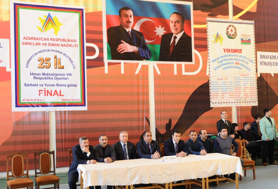 Balakəndə XIII respublika oyunlarının final mərhələsinin sərbəst güləş yarışları keçirilib