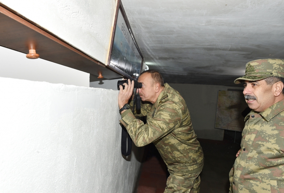 President Ilham Aliyev viewed operational conditions in frontline command control center VIDEO