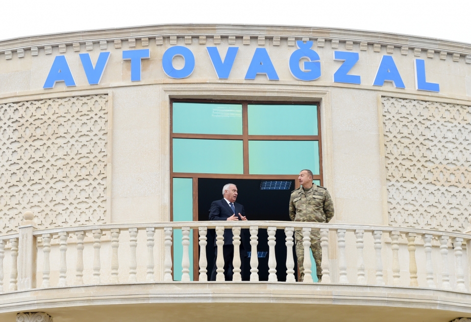 Fuzouli: visite de la nouvelle gare routière à Horadiz VIDEO