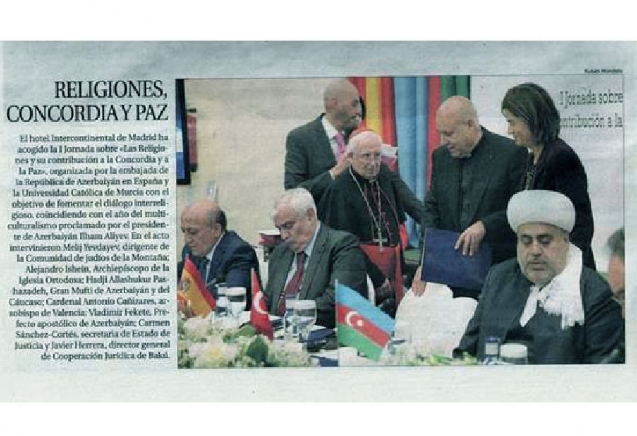 Spanish paper highlights conference co-organized by Azerbaijan`s Embassy