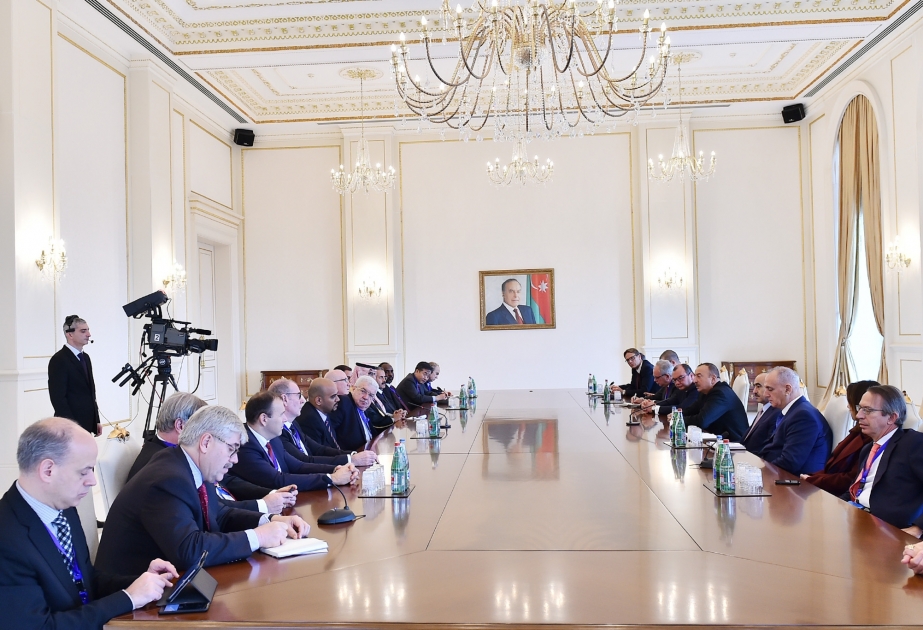 President Ilham Aliyev received group of participants of 5th News Agencies World Congress VIDEO