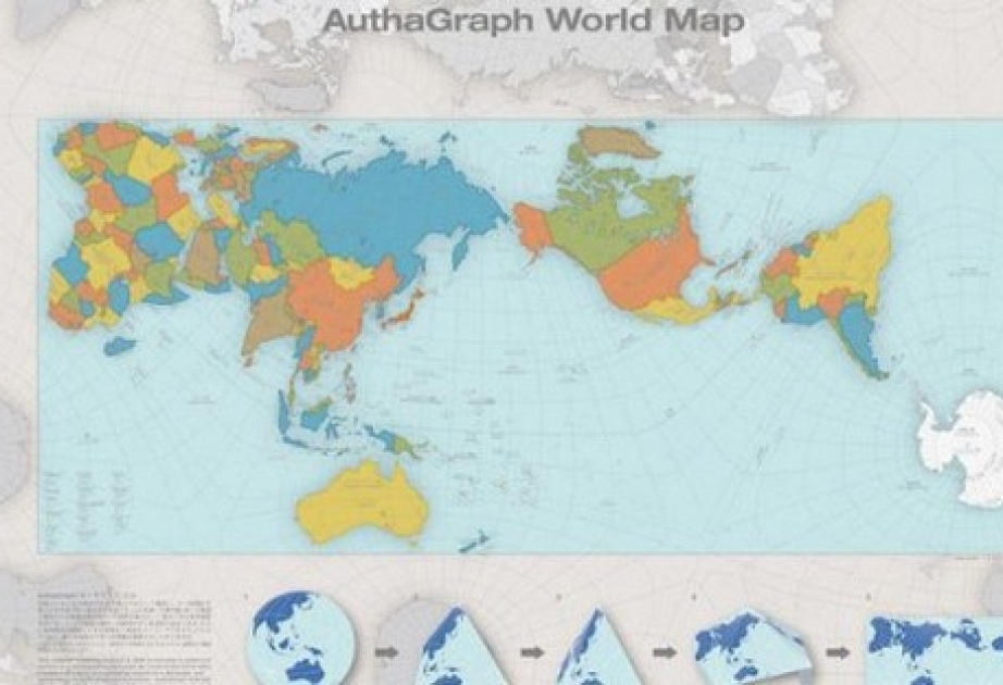 В Японии разработали карту мира с правильными пропорциями