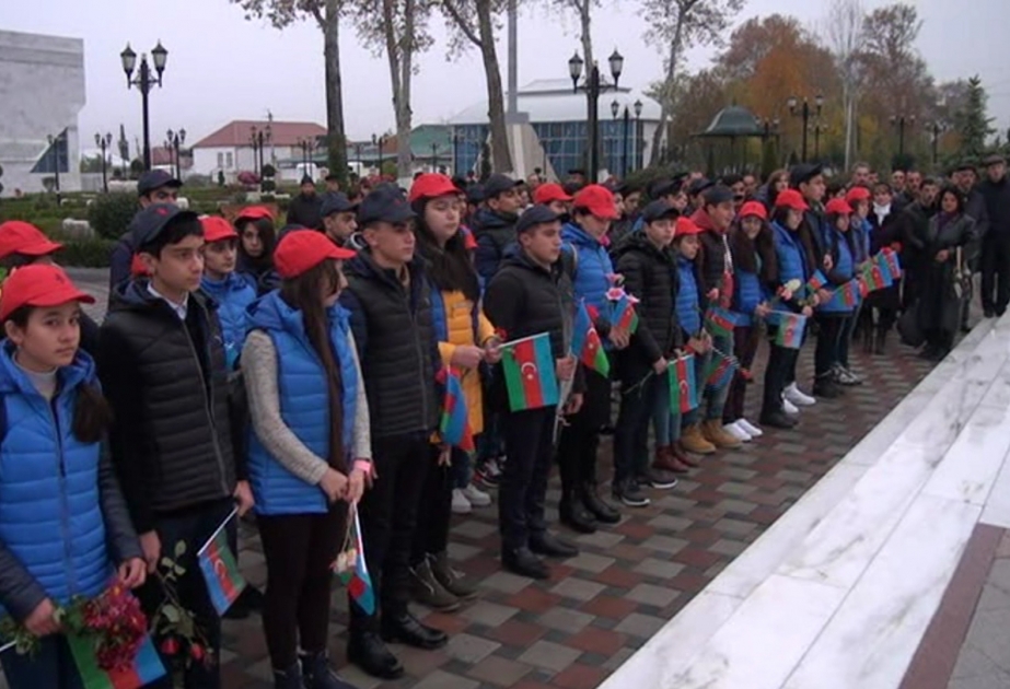 Гейчайские школьники отправились в Губинский, Гусарский и Хачмазский районы ВИДЕО