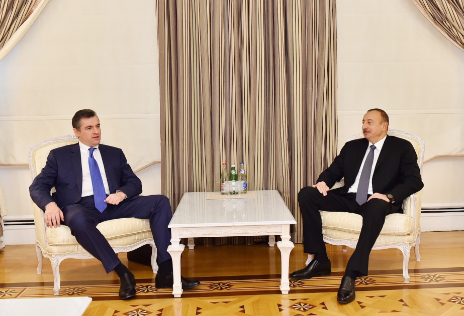 President Ilham Aliyev received Chairman of Russian State Duma Committee on International Affairs VIDEO