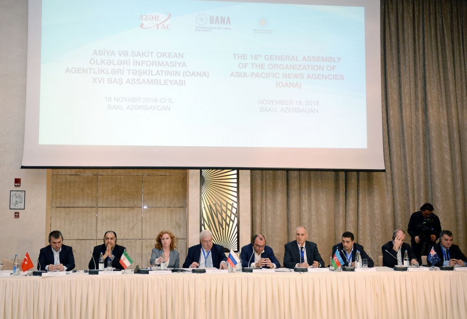 La XVIe Assemblée générale de l’OANA a terminé ses travaux à Bakou  L’AZERTAC préside l’OANA dès le 18 novembre VIDEO
