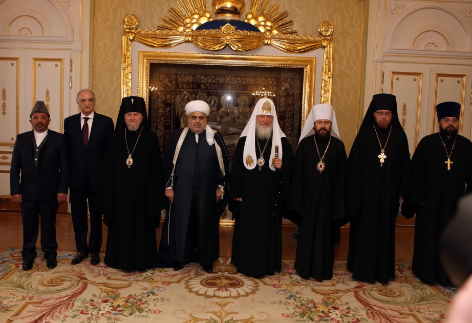 Chairman of Caucasus Muslims Office meets Russian Patriarch