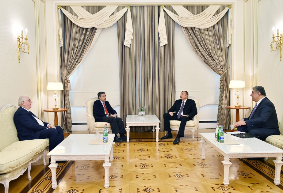 President Ilham Aliyev received presidents of International and European canoe federations VIDEO