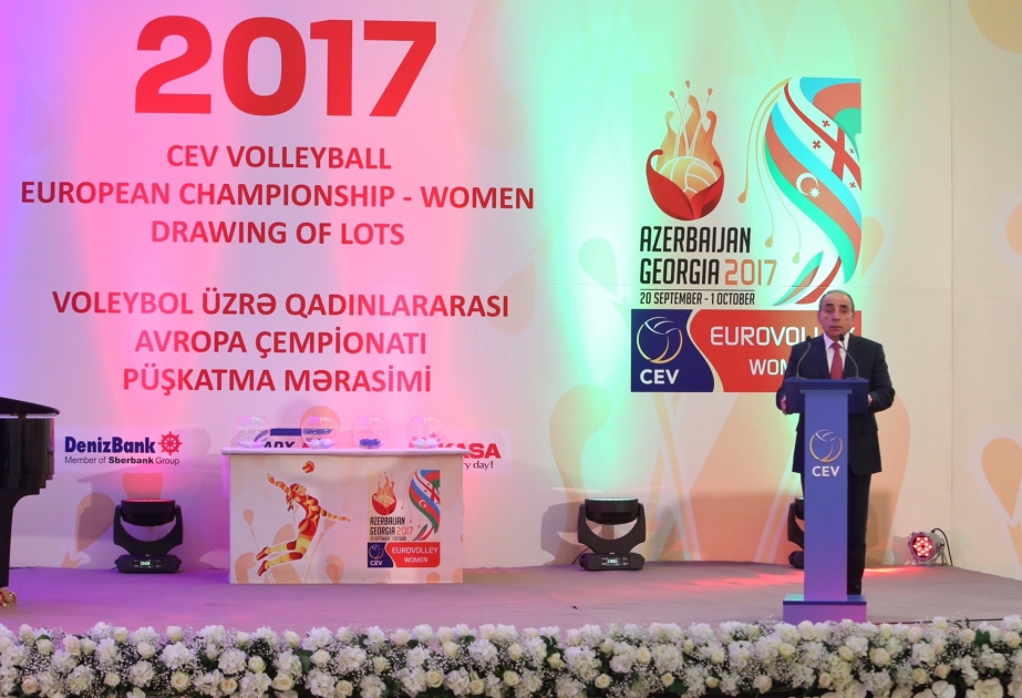 Auslosung der Volleyball-EM der Frauen in Baku