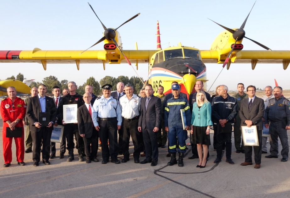 Israel awards Azerbaijani firefighters for contribution to extinguishing Haifa blaze