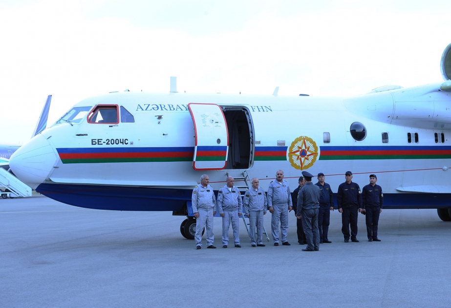 Azerbaijani fire-fighting team returns from Haifa mission VIDEO