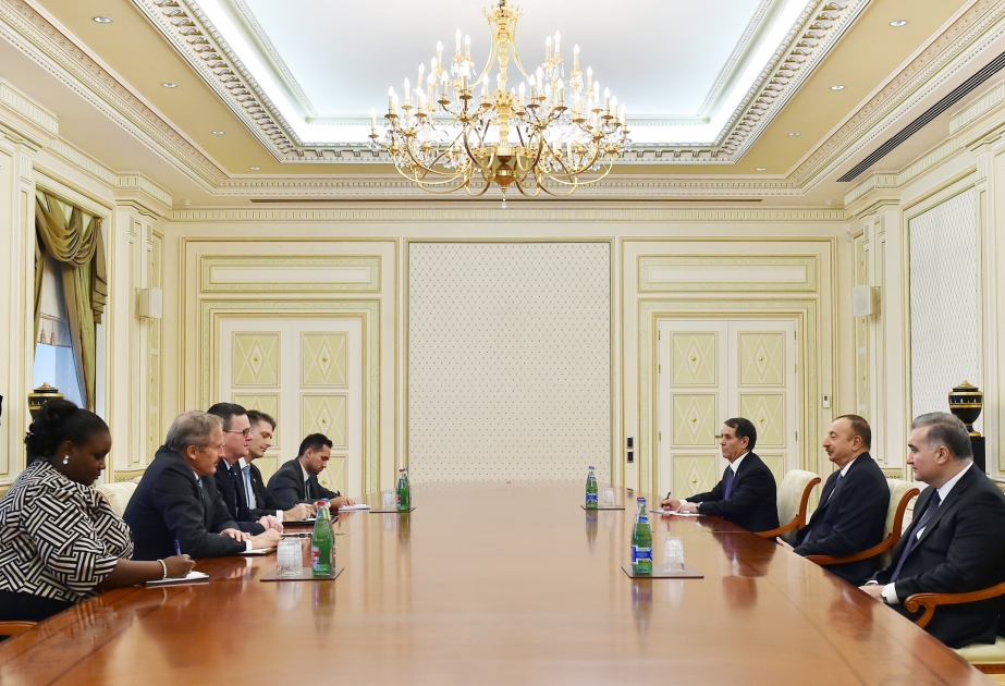 President Ilham Aliyev received representatives of US Department of Commerce VIDEO