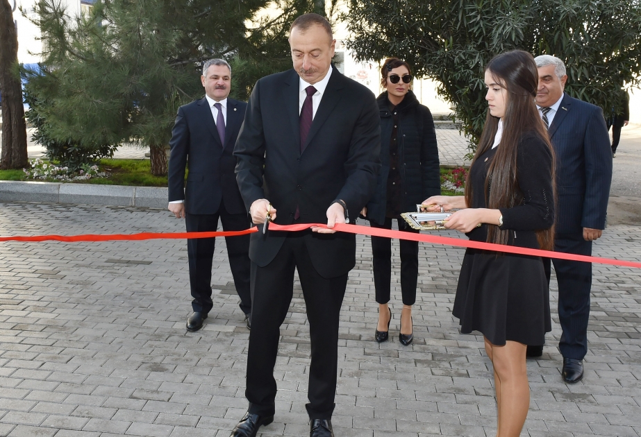 President Ilham Aliyev opened new administrative building of Tartar district branch of New Azerbaijan Party VIDEO
