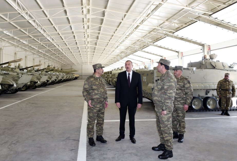 Le président Ilham Aliyev inaugure une unité militaire X à Tartar VIDEO