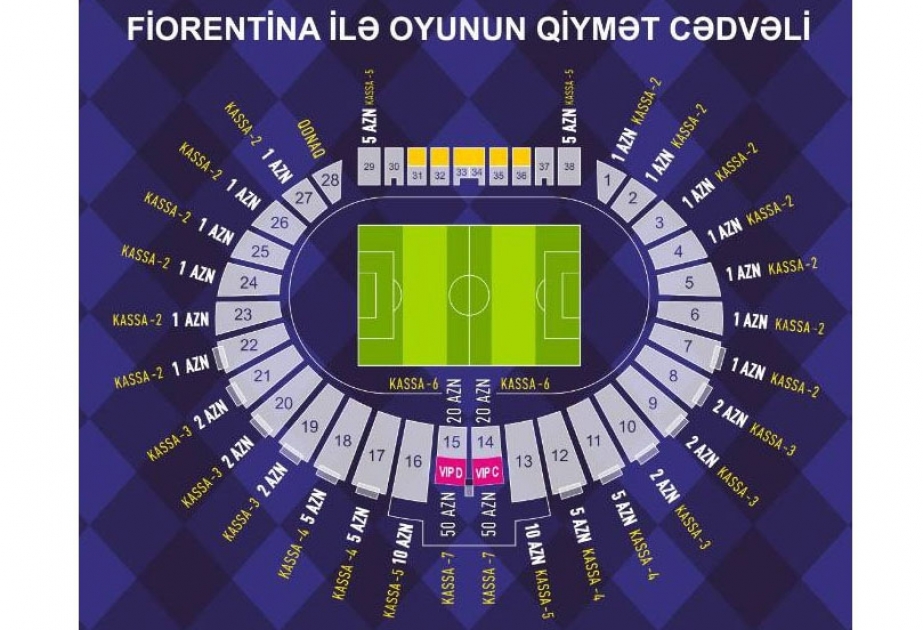 “Qarabağ”-“Fiorentina” oyununun biletləri satışa çıxarılıb